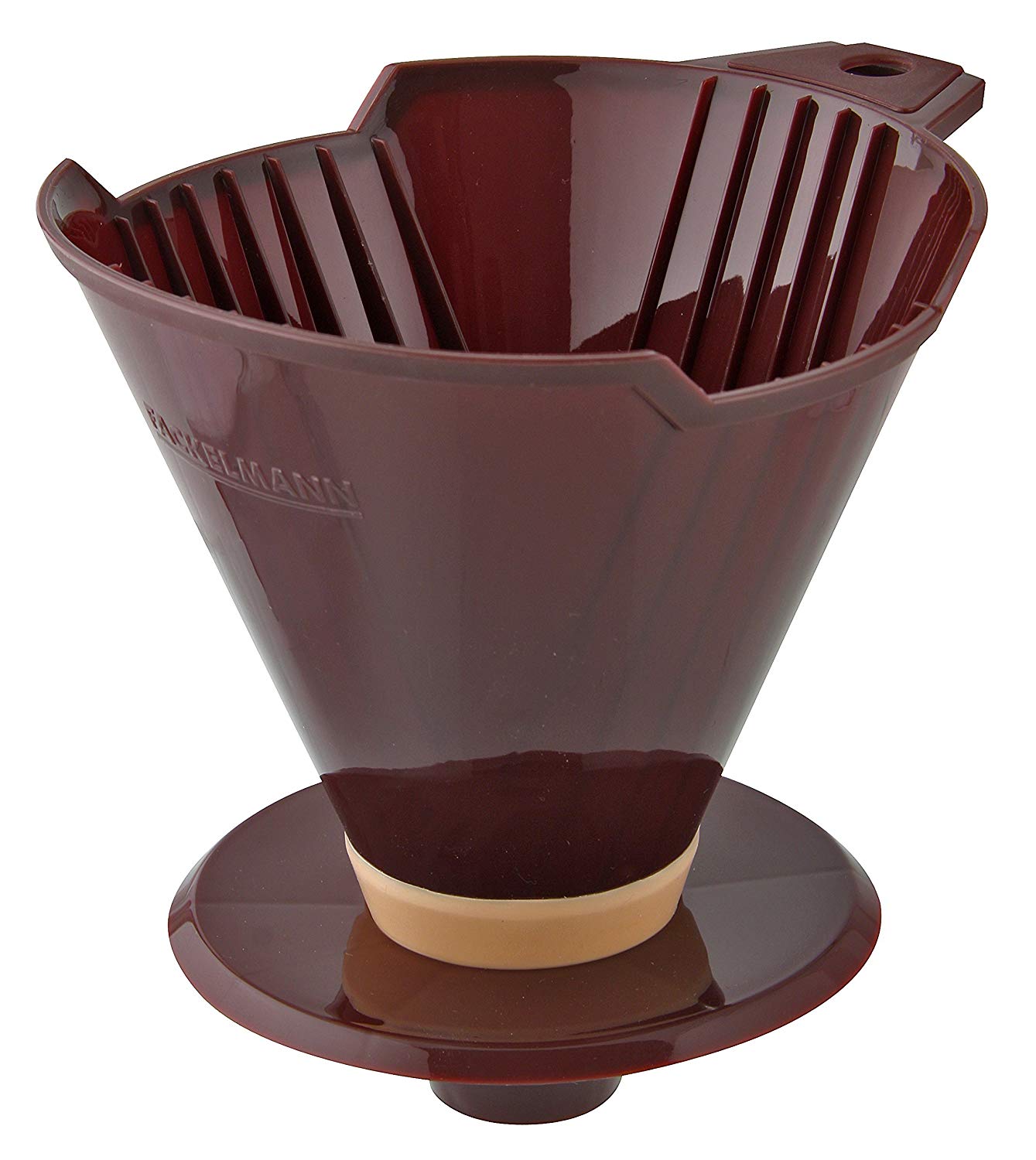 Fackelmann 42270 Filter Receptacle No. 4 Flexible, Brown, 16 x 15 x 15 cm