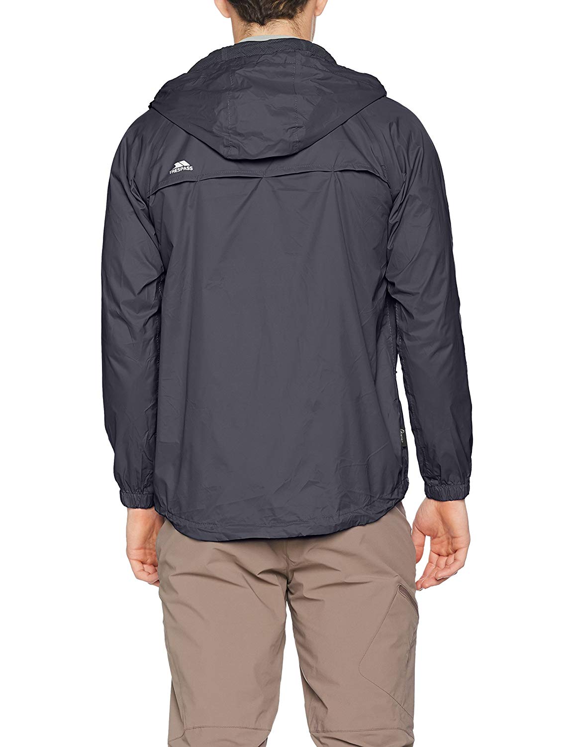 Trespass Adults Waterproof Jacket Qikpac, Lightweight Packaway Raincoat, 2 Zip Pockets, Full Body Front Zip, Adjustable Hood - Image 2