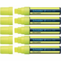Schneider Maxx 260 Chalk Marker - Yellow (Pack of 5)