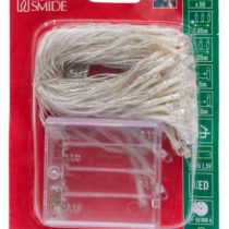 Konstsmide Christmas Lights/Indoor Use (IP20) Battery Fairy Lights/Battery Operated: 4Xaa 1.5V (Excl.)/6 Hour Optional Timer/50 Red Diodes/Transparent Cable Battery Lights