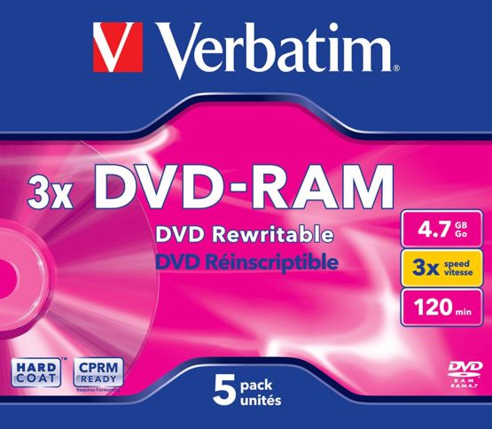Verbatim 43450 DVD-RAM 3x 4.7GB 5pk - Image 2