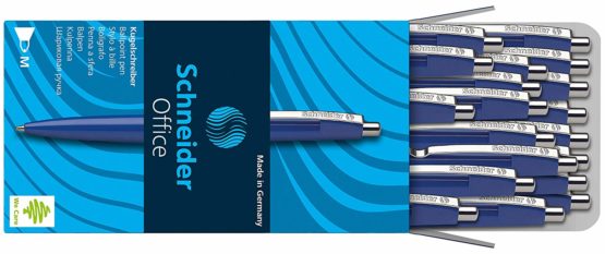 Schneider Office Ballpoint Pens M Tip Pack of 50 Blue - Image 3