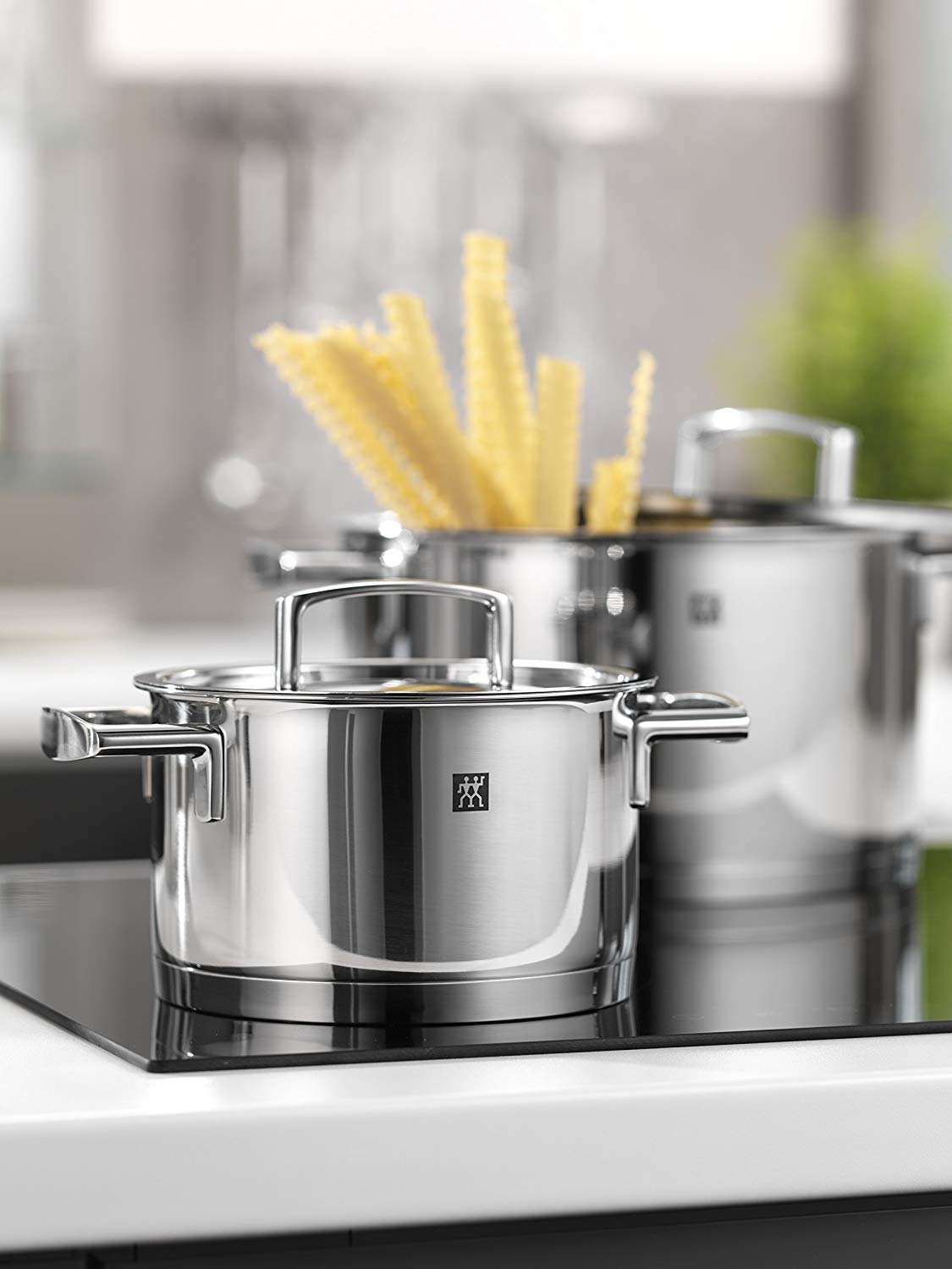 ZWILLING 5-piece Pot-Set, with 4 Lids, Suitable for Induction Stainless Steel, Passion,60 x 50 x 30 cm - Image 2