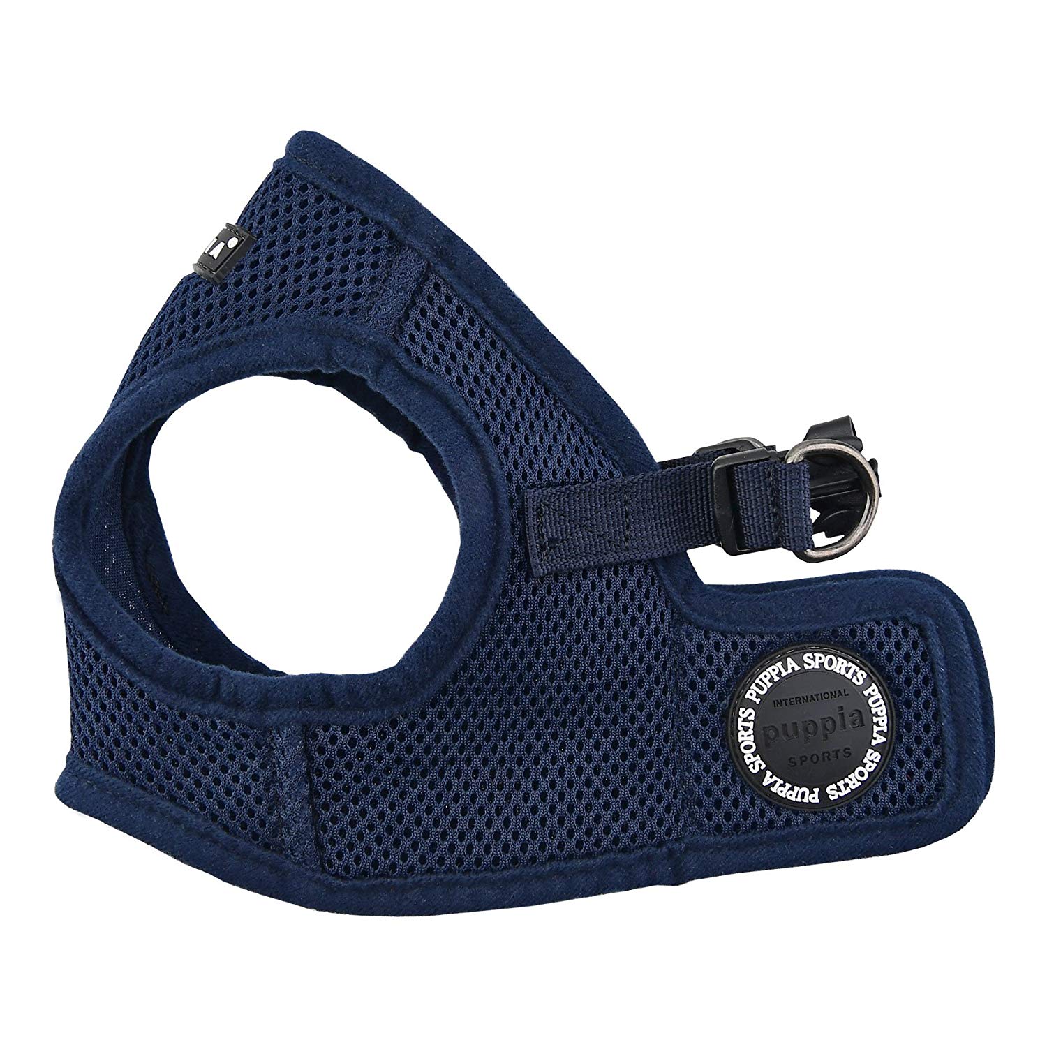 Puppia Dog Harness small dog and medium dog - Soft Vest in many colours - Also usable as Puppy Harness - Anti Pull Dog Lead, Navy, XL