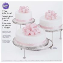 Wilton Cake Display Stand, Cakes 'N More, 3 Tier, Chrome, from 10cm (4in) to 19.6cm (7.75in)