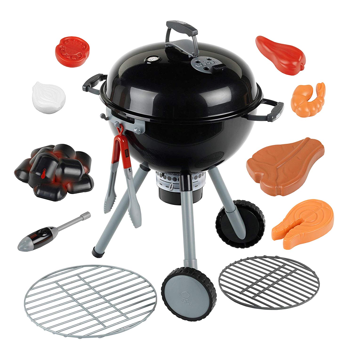 Theo Klein 9401 Weber Premium Kettle Barbecue with Light & Sound I Incl. accessories I Magnetic lighter to activate the charcoal I For children aged 3 years and up - Image 2