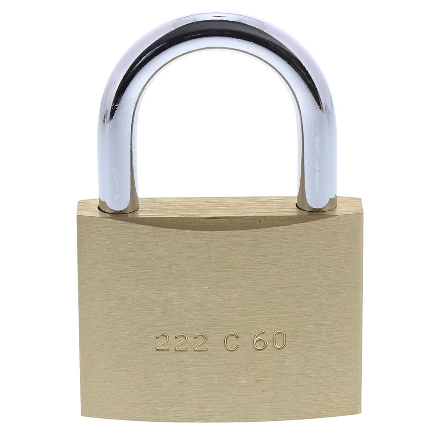 Burg Wächter 222 60 C-Line 60 mm Padlock, Messing - Image 2