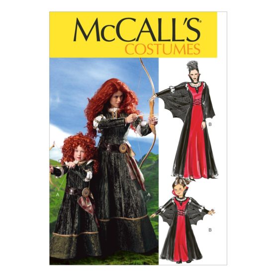 McCall's Patterns M6817 MISS Small/Medium/Large/Extra-Large Misses/Children's/Girls Costumes, Pack of 1, White