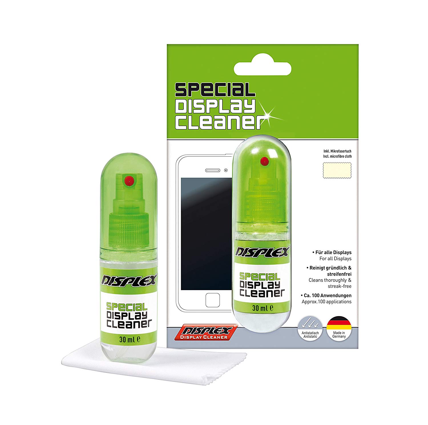 Displex Display Cleaner with Microfibre Cloth - Image 3
