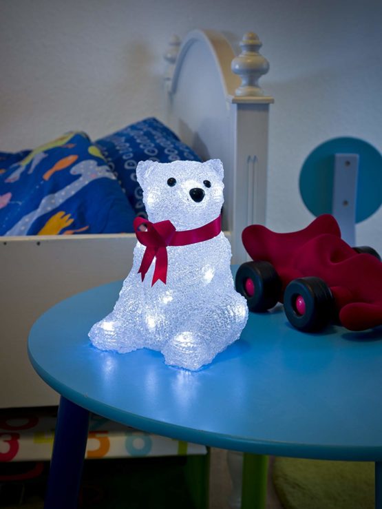 Konstsmide 6159-203 LED "Baby Bear" / For Indoor Use (IP20) / Battery Operated: 3xAAA 1.5V (excl.) / 16 Ice White Diodes - Image 3