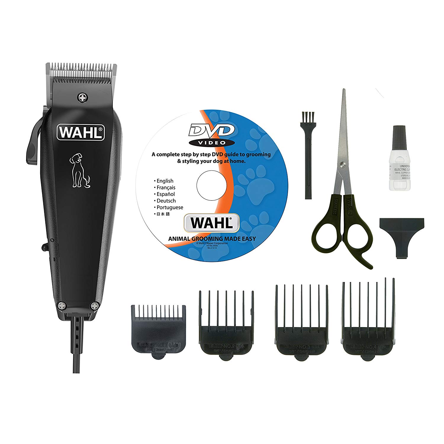 WAHL Dog Clippers, Multi Cut Dog Cat Grooming Kit, Full Pet Coat, Low