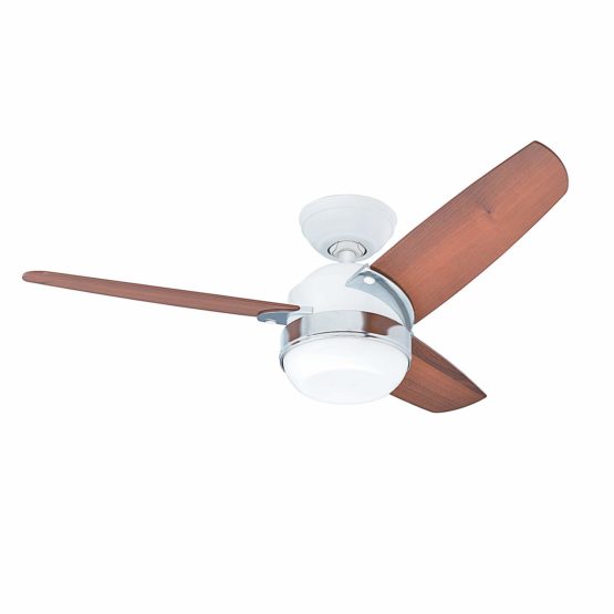 Hunter Fan Nova Ceiling Fan with Light, Metal, White