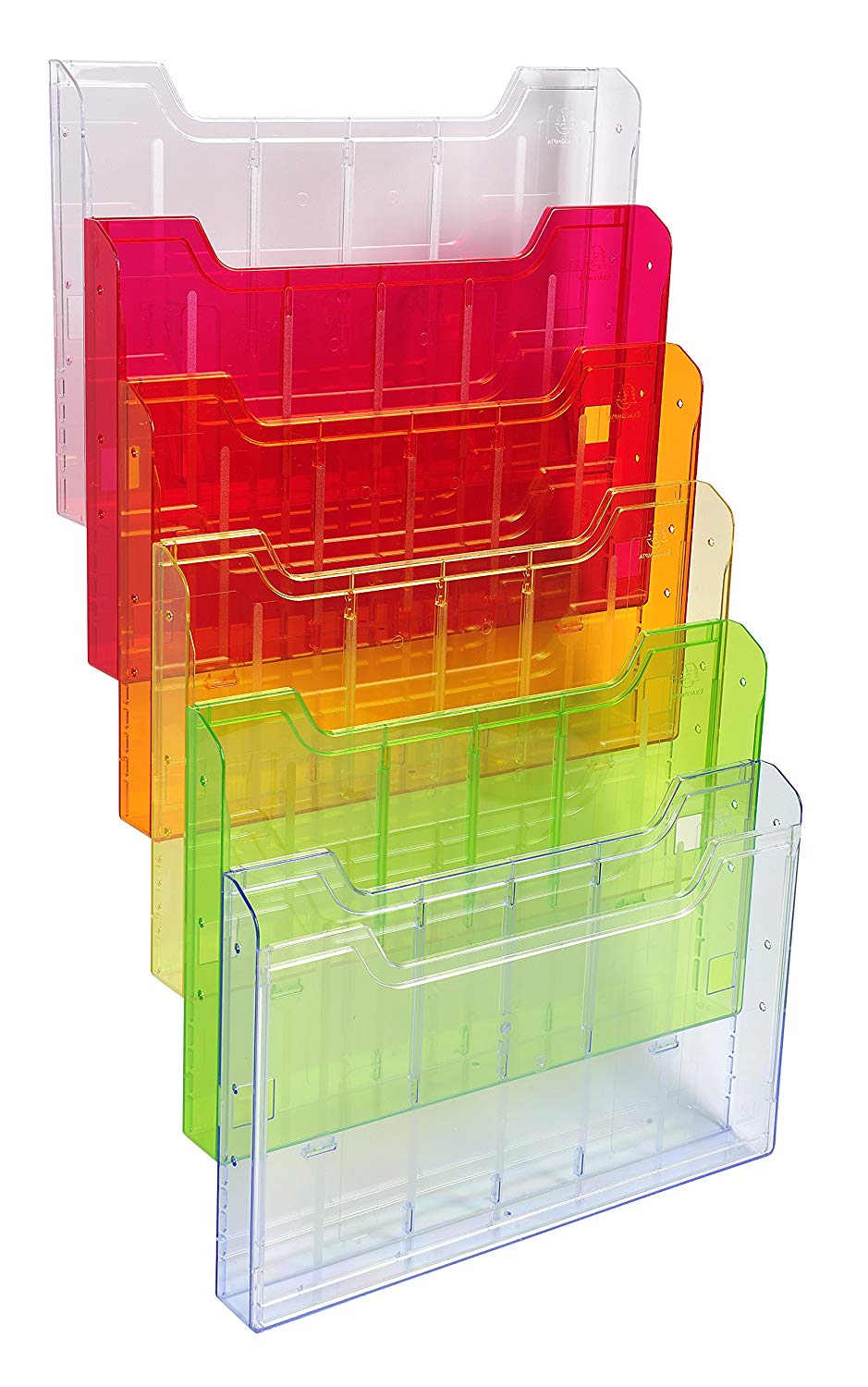Exacompta, Ref 64299D, Wall Literature Display Holder, 113 x 327 x 523mm in Size, Suitable for Horizontal A4 Documents - Image 2