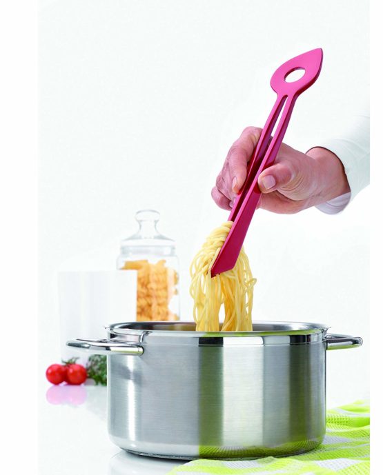 Koziol "Chef2 Spoon Tongs, Black - Image 2
