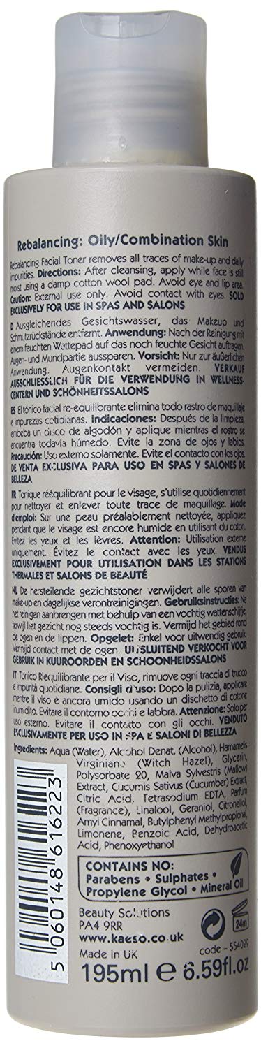 Kaeso Rebalancing Facial Toner 195 ml, White, 195 ml (Pack of 1) - Image 2