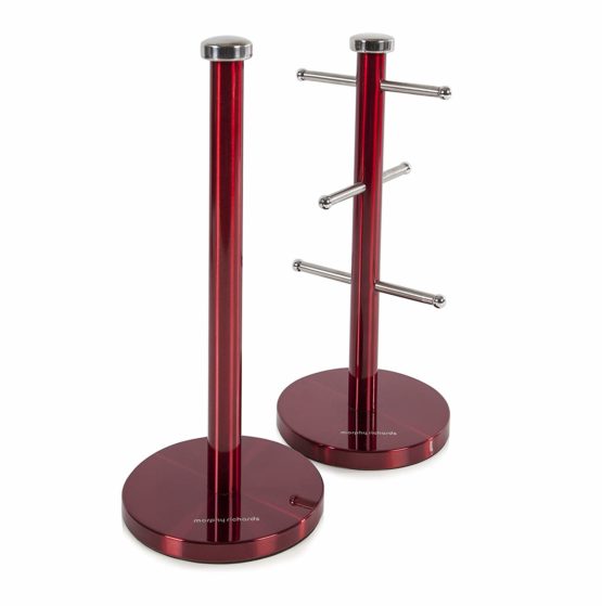 Morphy Richards 974100 Accents 6 Piece Storage Set, Stainless Steel, Red - Image 3