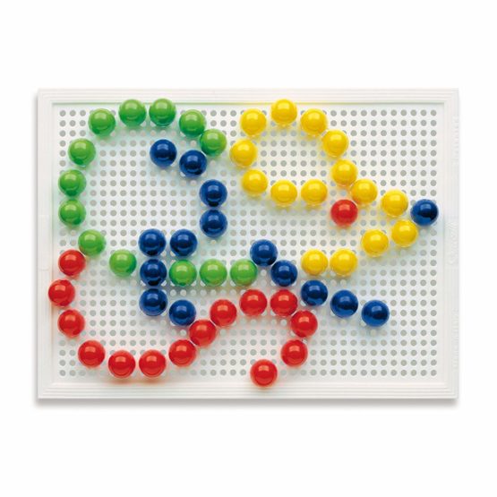Quercetti 2123 Quercetti-2123 FC Basic Diameter pegs 15-Kids' Mosaic Kits, Multicolor - Image 3
