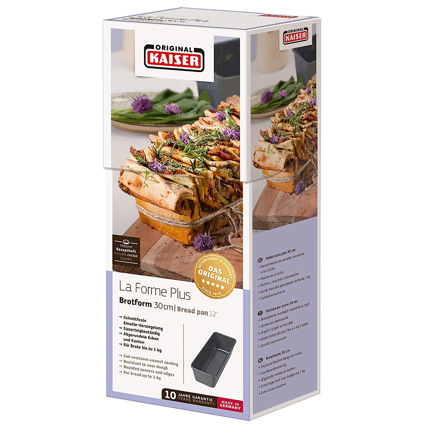 Kaiser La Forme Plus 35 cm Bread/ Cake Pan, Black, Länge: 35 cm - Image 3