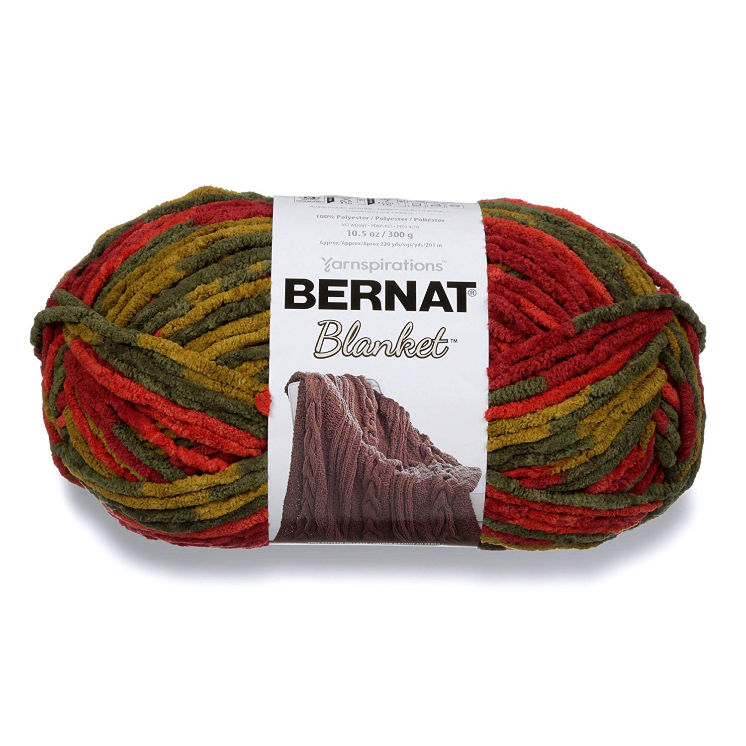 Bernat Blanket Yarn, 300 grs/ 10.5 oz, Harvest, 300g