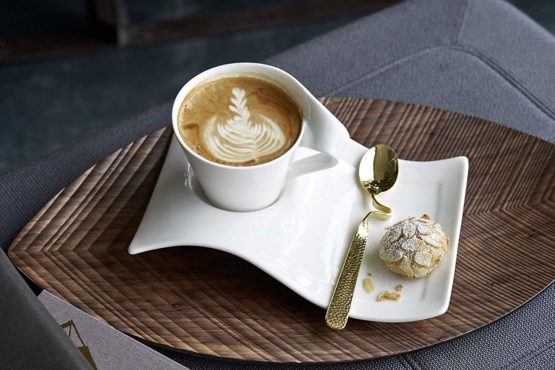 Villeroy & Boch 1024842830 New Wave Caffè Large Party Plate Saucer, 22 x 17 cm, Premium Porcelain, White - Image 2