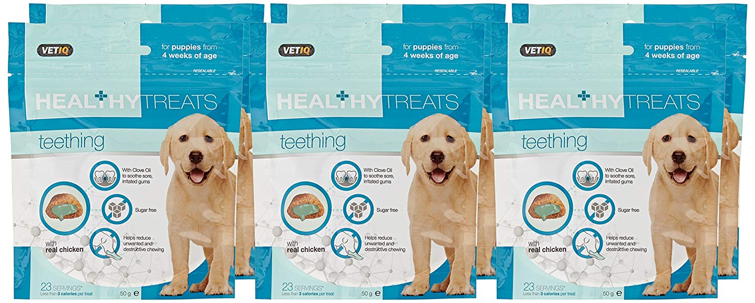 VETIQ Healthy Treats Denti-Care Teething For Puppies 4+ Weeks, Tasty Treats to Help Soothe Irritated Gums & Freshen Breath - Image 4