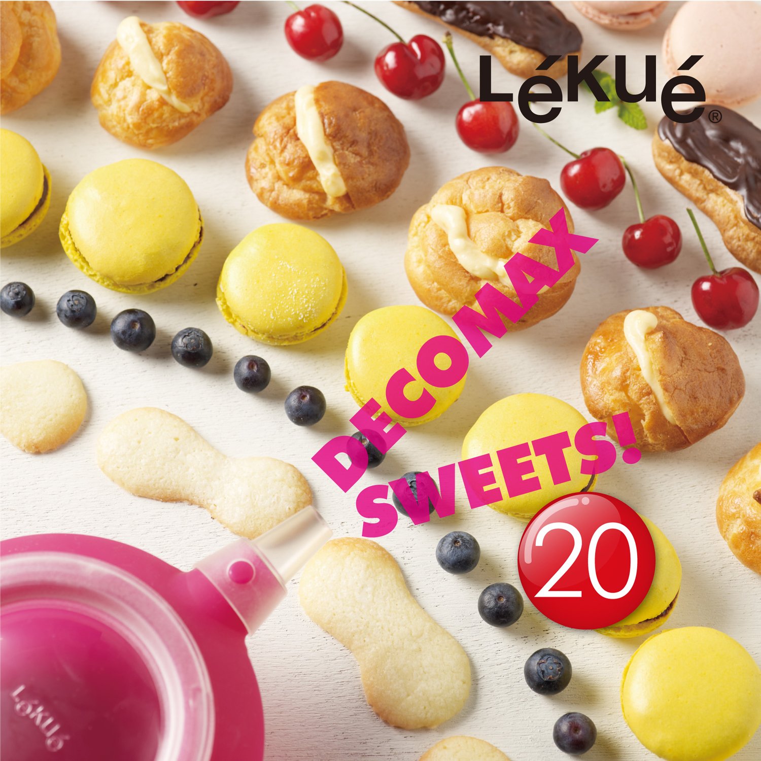 Lékué - Decomax - Silicone Pastry Bag with 6 nozzles, Brown, 3403200M02U004, 1 - Image 4
