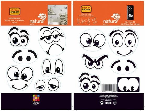 Plage 152003 Sticker XXS - Comic eyes, 2 Sheets, 11 x 10,5 cm - Image 2