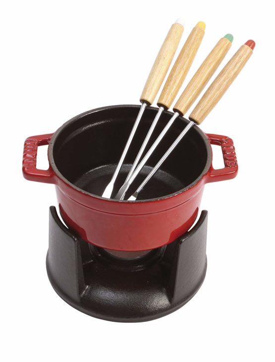 Staub 1400406 Mini Chocolate Fondue Set, 10 cm, Cherry - Image 3