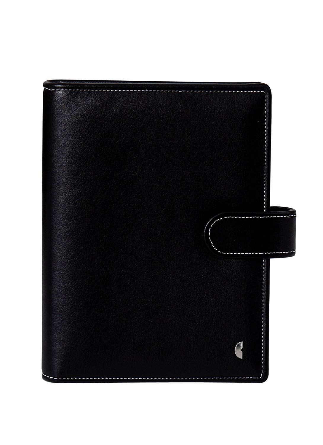 Chronoplan 50107 Refillable Organiser/Appointment Diary A5 Format (190 x 240 mm) with Flap Ring Binder Without Calendar Black - Image 2