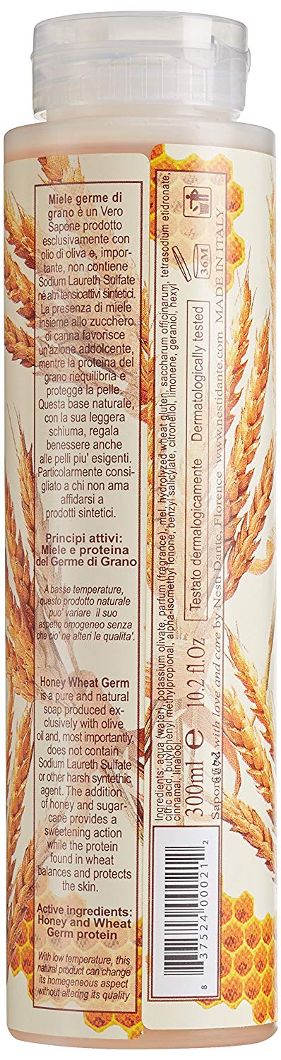 NESTI DANTE Honey Wheatgerm, Natural Bath & Shower Gel 300 ml, 300 ml (Pack of 1) - Image 2
