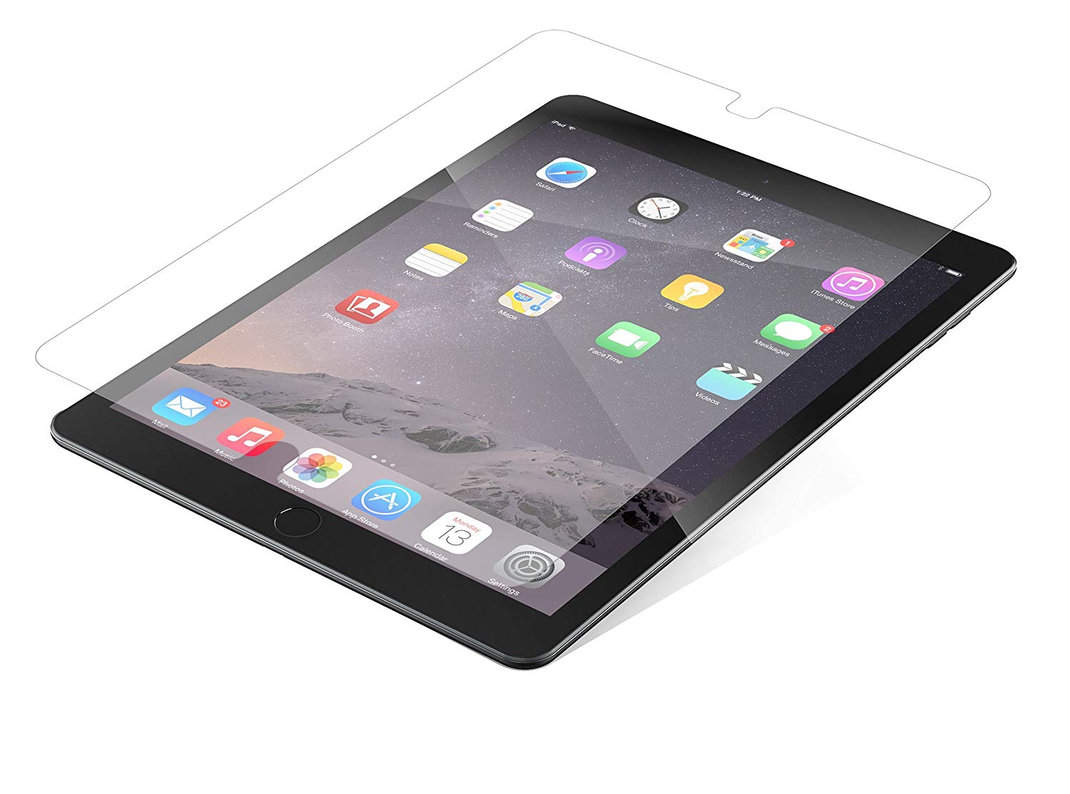 ZAGG InvisibleShield Glass HD, Screen Protector, High-definition Tempered Glass, Made for Apple iPad 9.7"