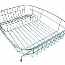 Delfinware Stainless SteelLarge Dish Drainer, Steel, Silver