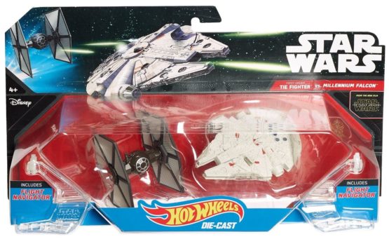 Hot Wheels Tie Fighter v. Millennium Falcon (Star Wars) Die Cast