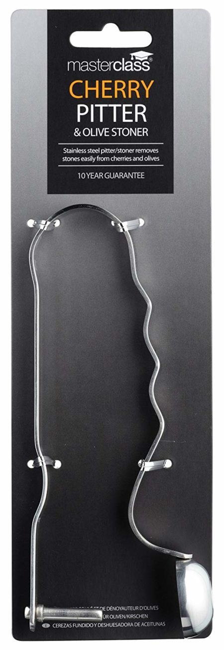 MasterClass KitchenCraft Deluxe" Cherry/Olive Stoner, Silver - Image 2