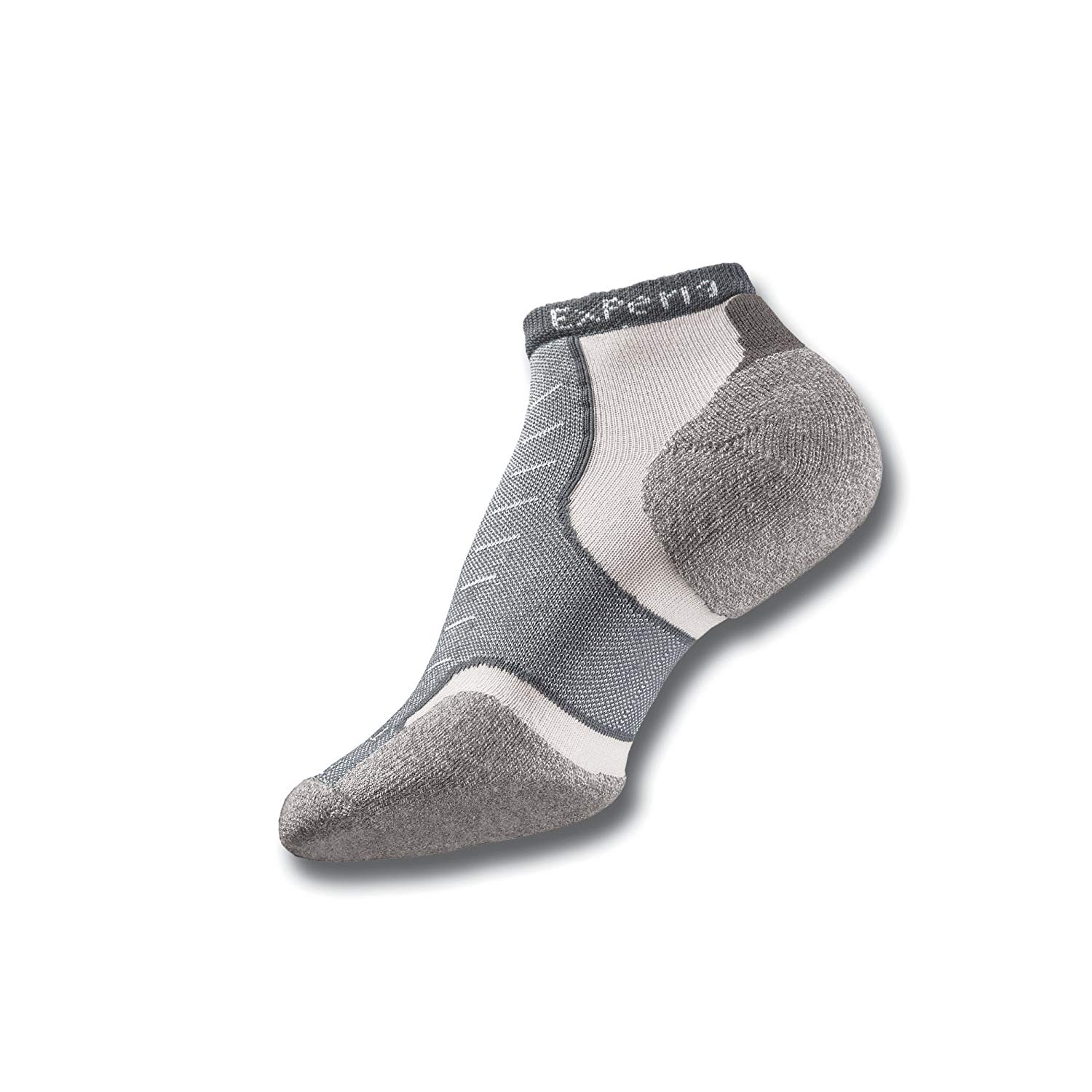Thorlos Experia No Show Multi-Activity Socks - Grey, Large
