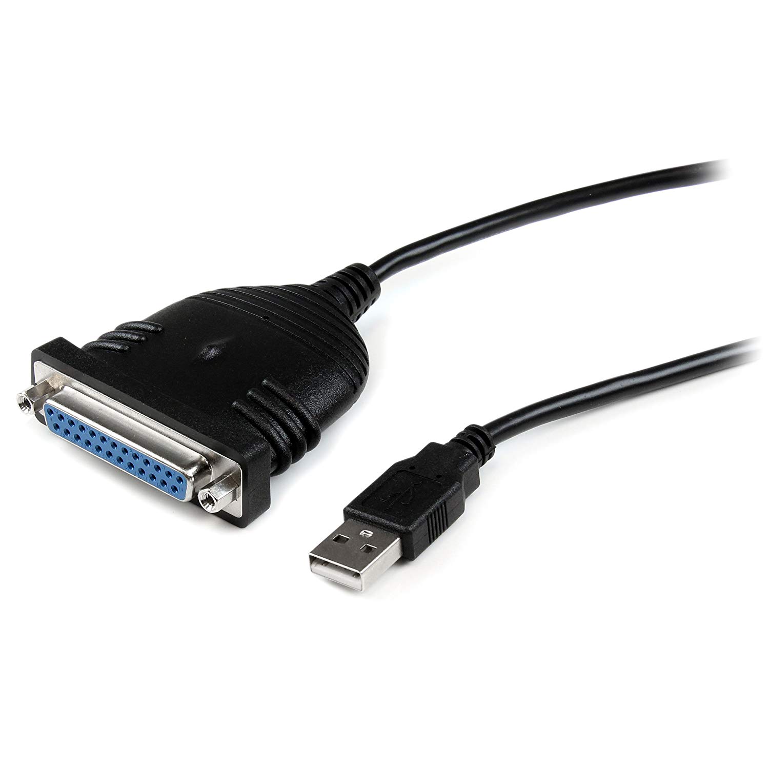 StarTech.com 6 ft / 1.8m USB to DB25 Parallel Printer Adapter Cable - USB to IEEE-1284 Printer Cable - USB A to DB25 M/F (ICUSB1284D25)