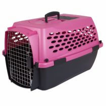 Petmate Vari Kennel II Fashion, 24-inch, Dark Pink/Black