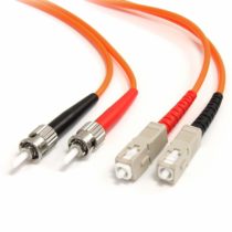 StarTech 2m Fiber Optic Cable - Multimode Duplex 62.5/125 - LSZH - ST/SC - OM1 - ST to SC Fiber Patch Cable (FIBSTSC2)