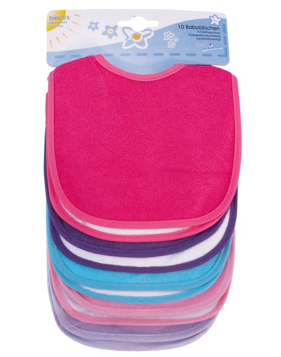 Bieco 10105635 Girls' Bibs (Set of 10) - Image 2