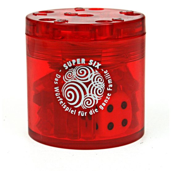 BestSaller 3011 ABS Family Super Six Travel Game, Small, 5 X 5 cm, Red, Ø 5 cm - Image 3