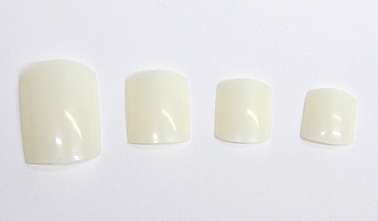 World of Nails-Design Toe Nails UV Gel Acrylic Toe Nail Art Tips Natural in Box Set of 120 - Image 2