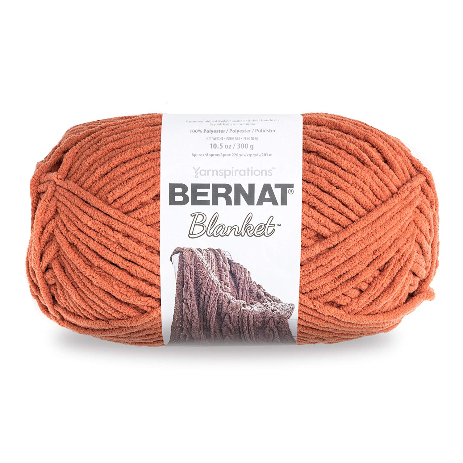 Bernat Blanket Yarn, 300 grs/ 10.5 oz, Pumpkin Spice, 300g