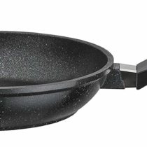 GSW Stahlwaren GmbH Cast Aluminum Fry Pan, 24 x 5.2 cm, 1.7 L, Aluminium, Black, 30 x 24 x 5.2 cm