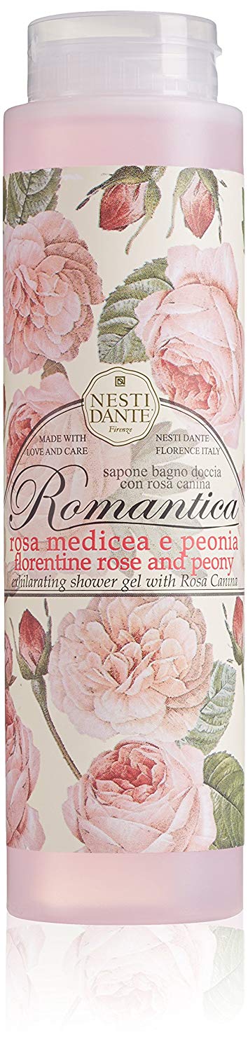 NESTI DANTE Romantica Rose & Peony, Bath & Shower Gel 300 ml, 300 ml (Pack of 1)
