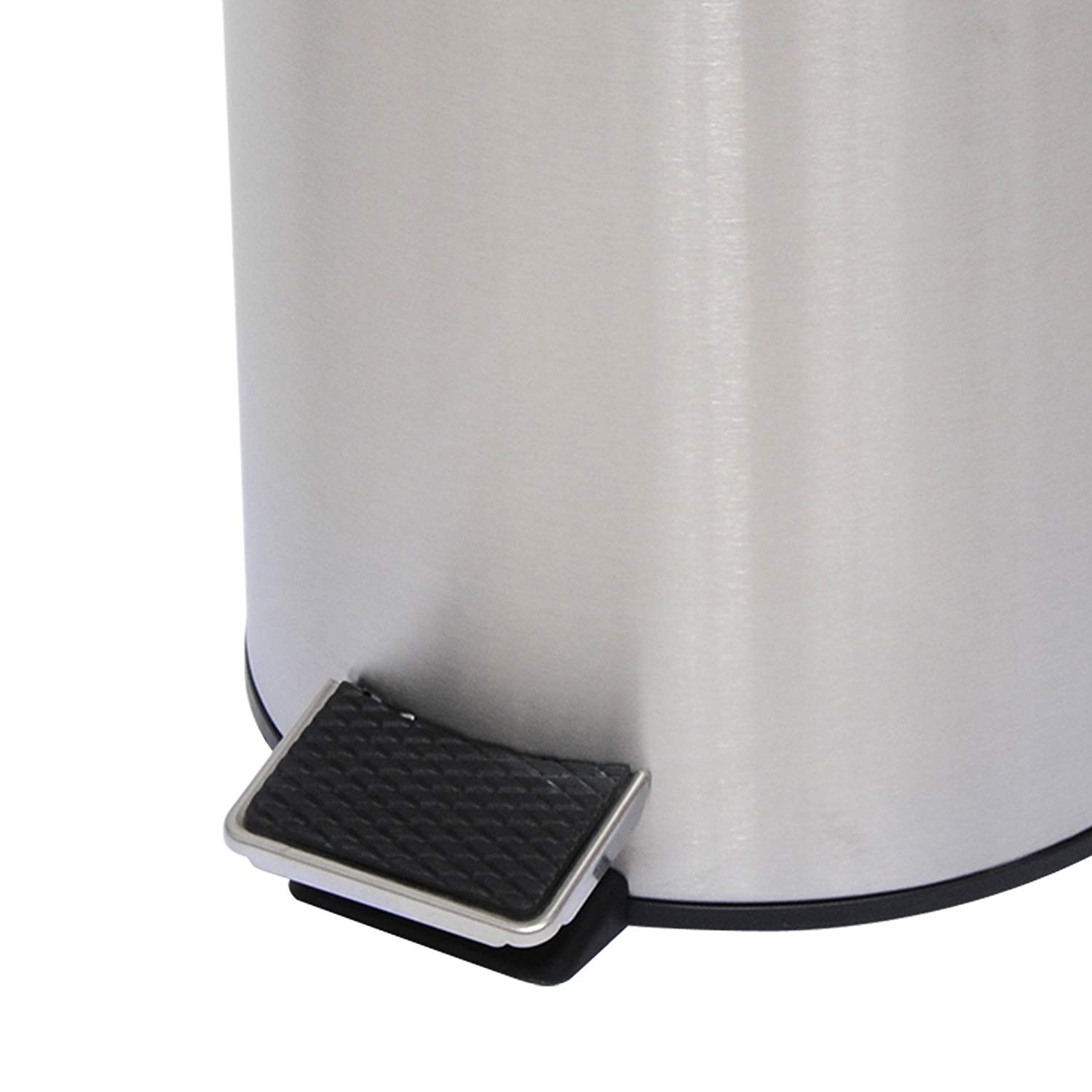 MSV Stainless Steel Pedal Bin, Silver, 12 Litre - Image 4