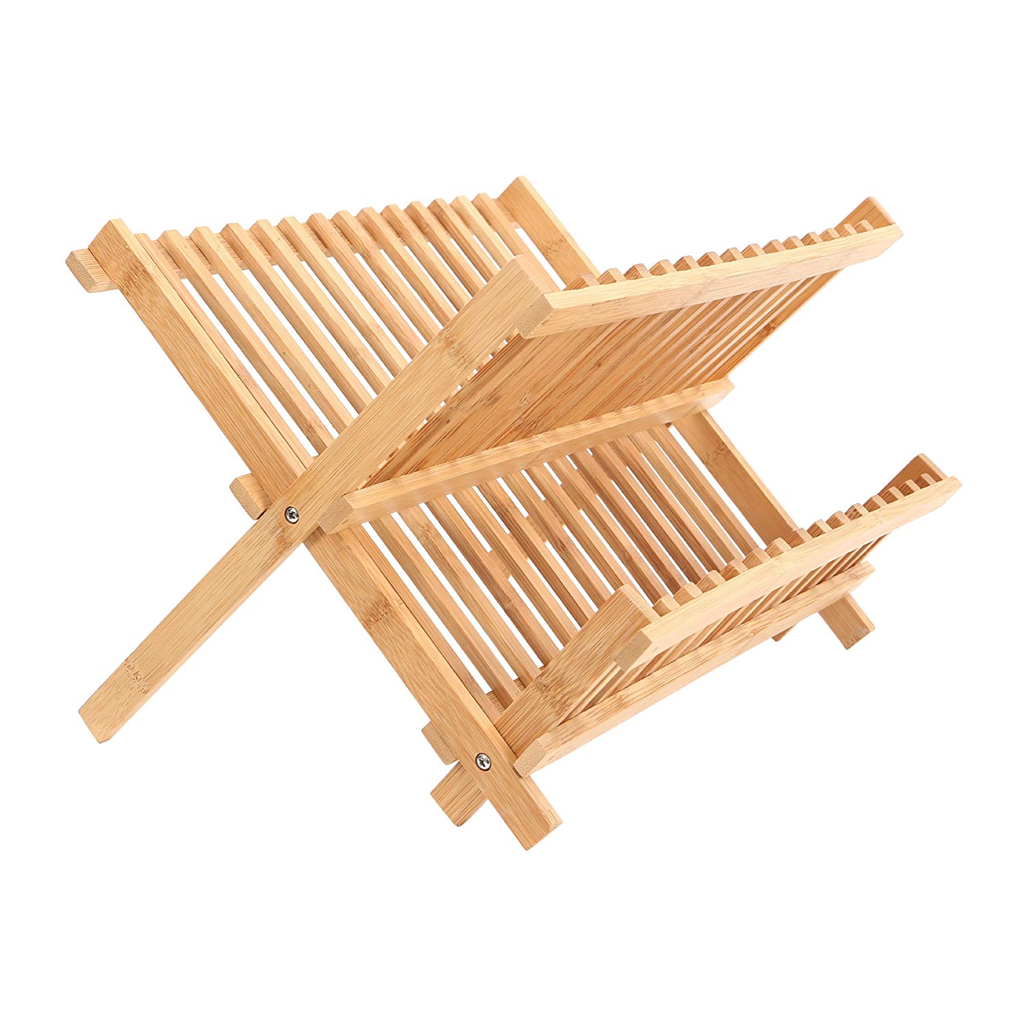 Premier Housewares Bamboo Folding Dish Rack - Image 2