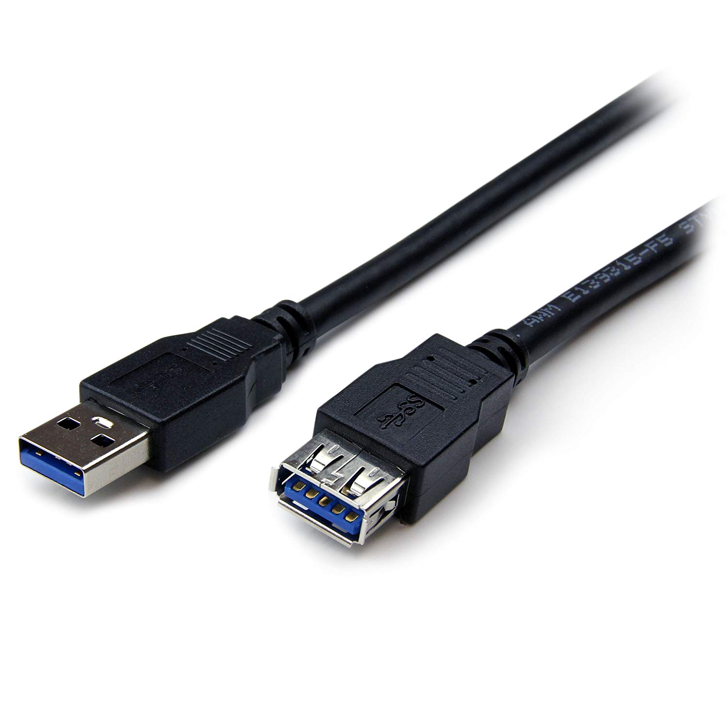 StarTech.com 6 ft Black SuperSpeed USB 3.0 Extension Cable A to A M/F, 2m USB 3 Male to Female Ext Cable / Cord 6ft