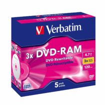 Verbatim 43450 DVD-RAM 3x 4.7GB 5pk