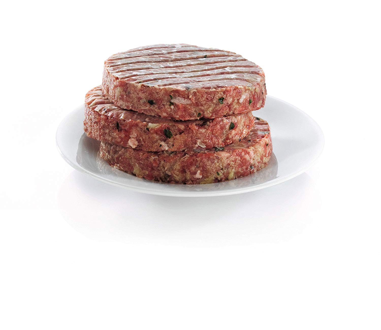 KitchenCraft Plastic Beef Burger Press/Fish Cake Maker with 1 Wax Discs, White - Image 3