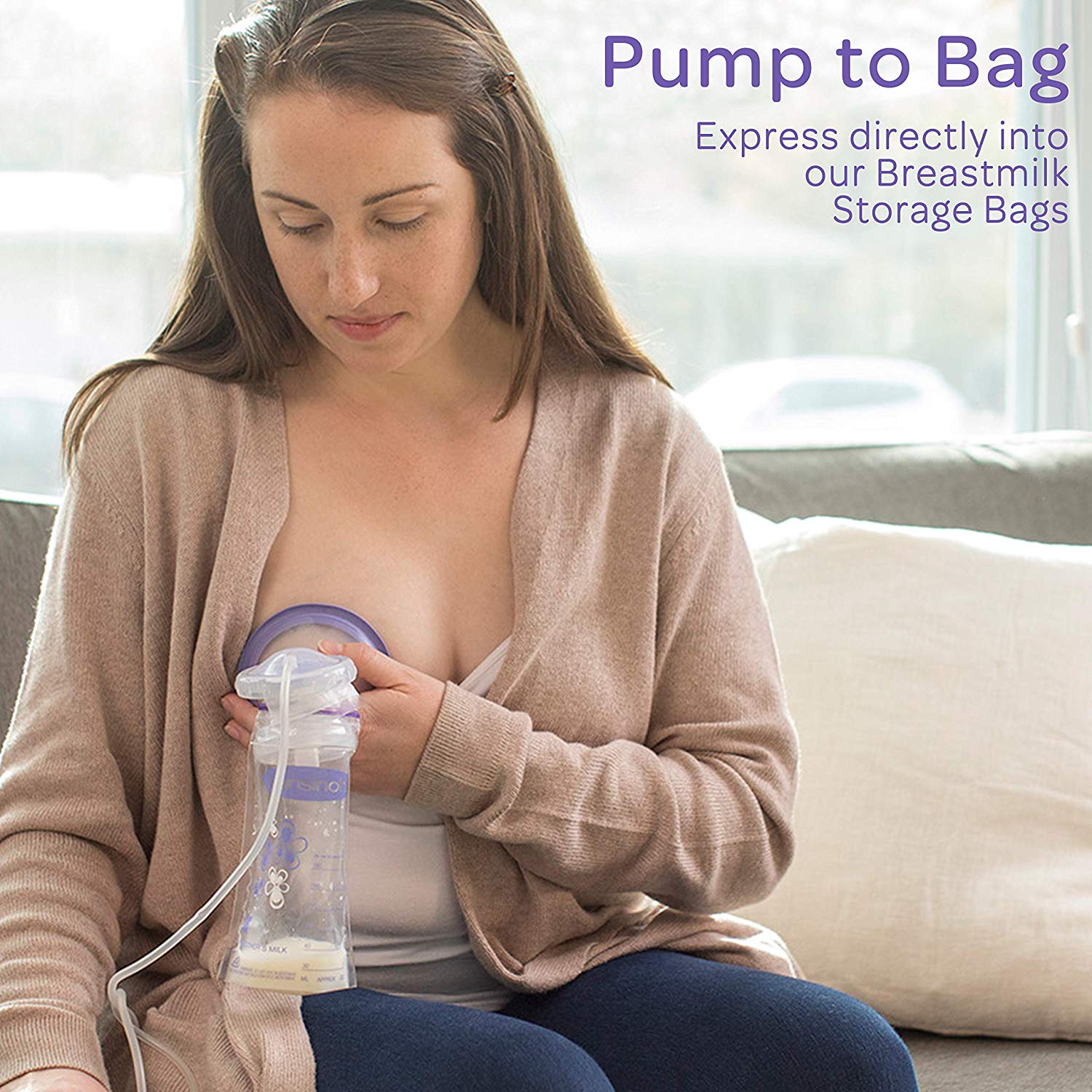 Lansinoh Breast Milk Storage Bags, Pre-Sterilised, Leakproof & BPA/BPS-Free, Fridge & Freezer Breastmilk Pouches - Image 3